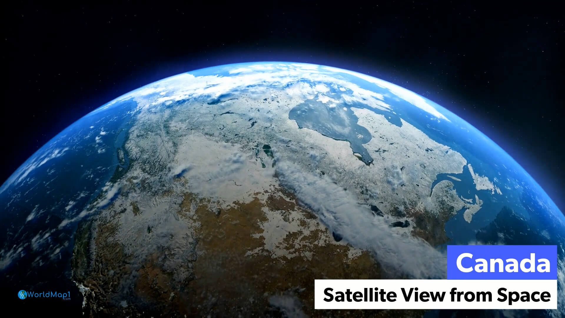 Canada Satellite View from Space
